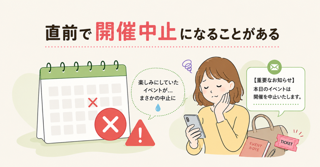 開催直前で中止